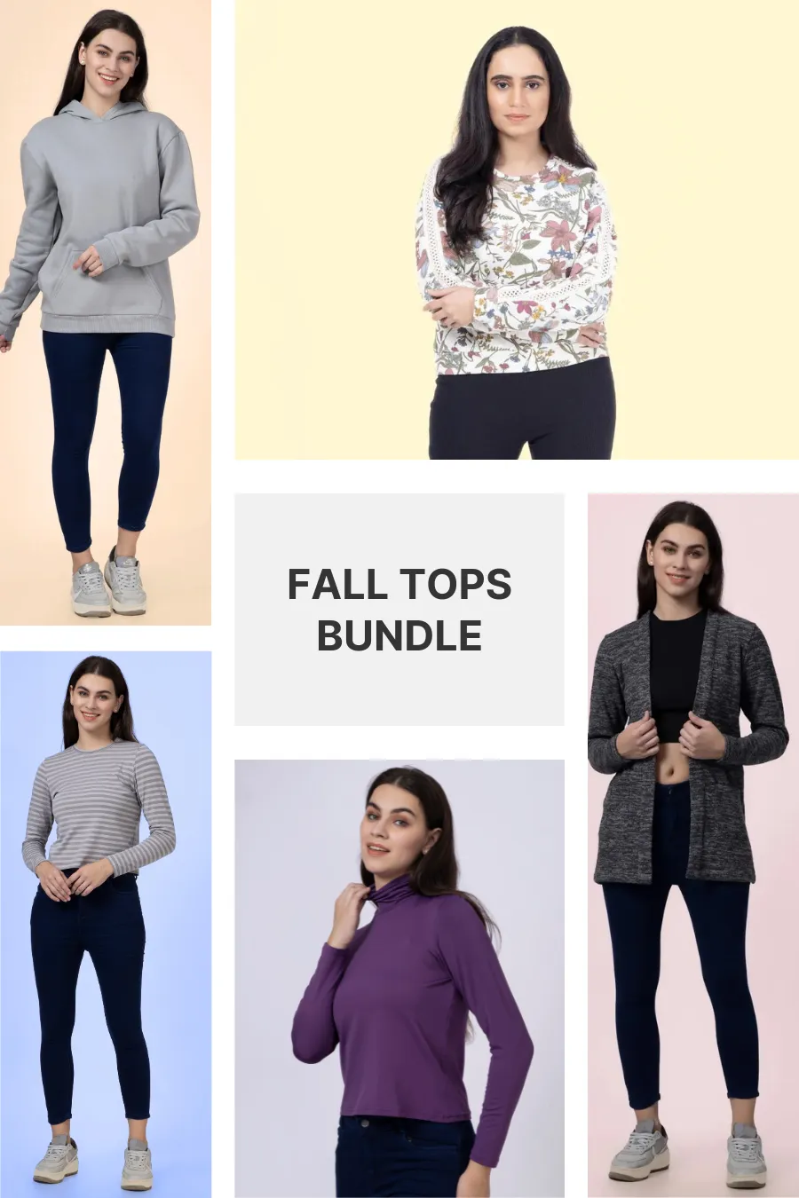 5-in-1 Fall Topwear Sewing Patterns Bundle