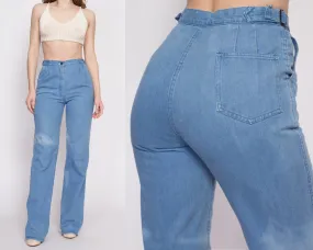 70s 80s Faded Bootcut Jeans - Small