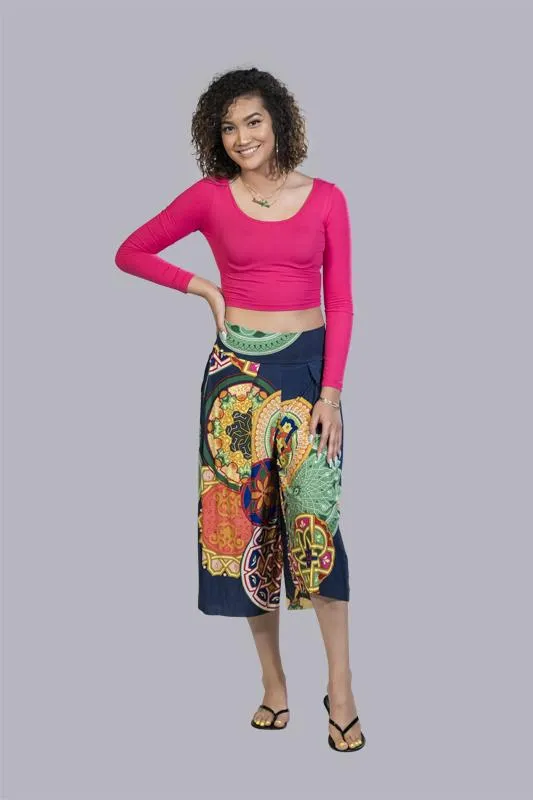 Abstract Kaleidoscope Culottes