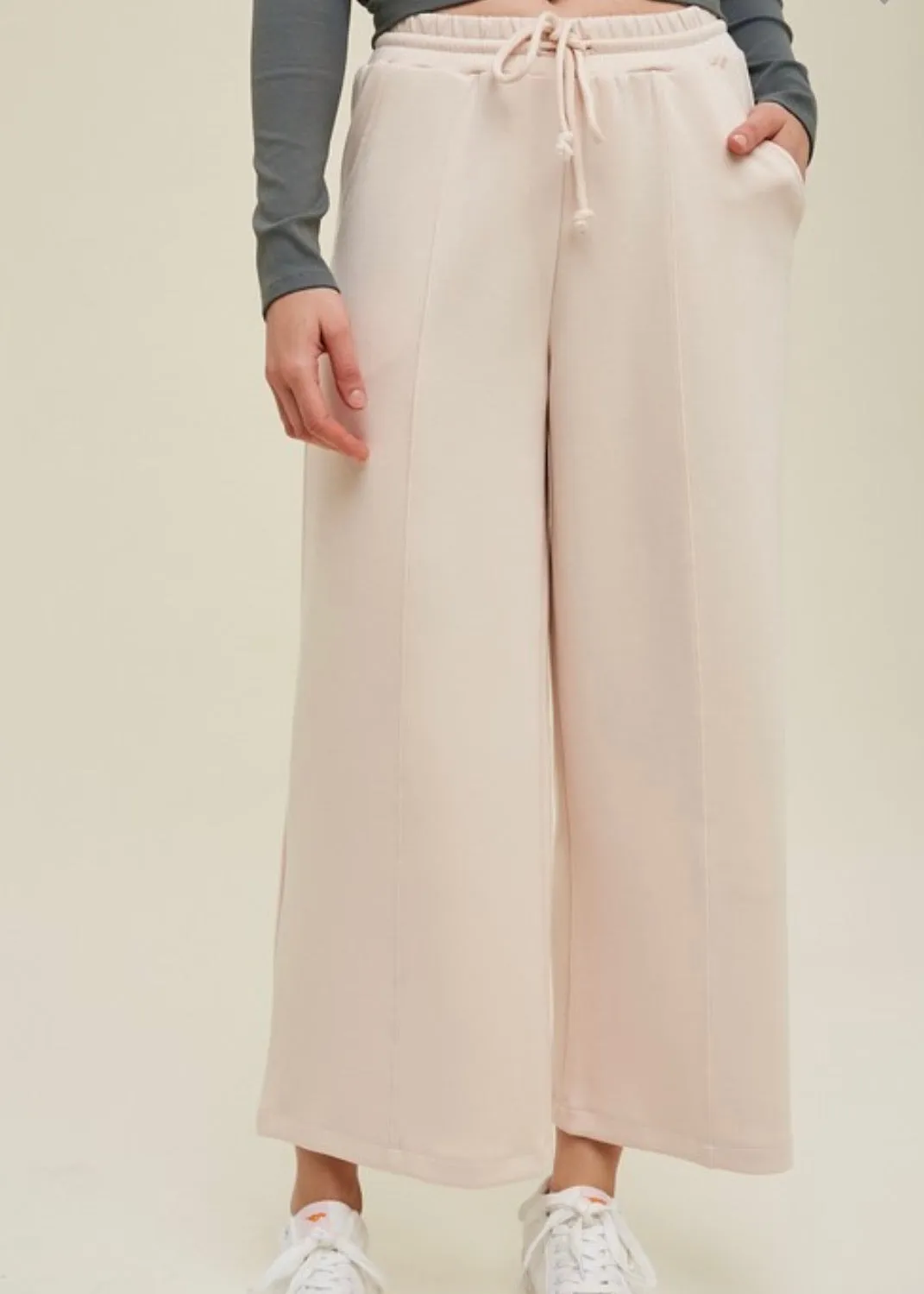 Ballet Drawstring Wide Leg Pant