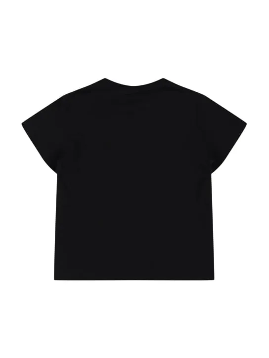 Balmain   Logo printed cotton jersey t-shirt 