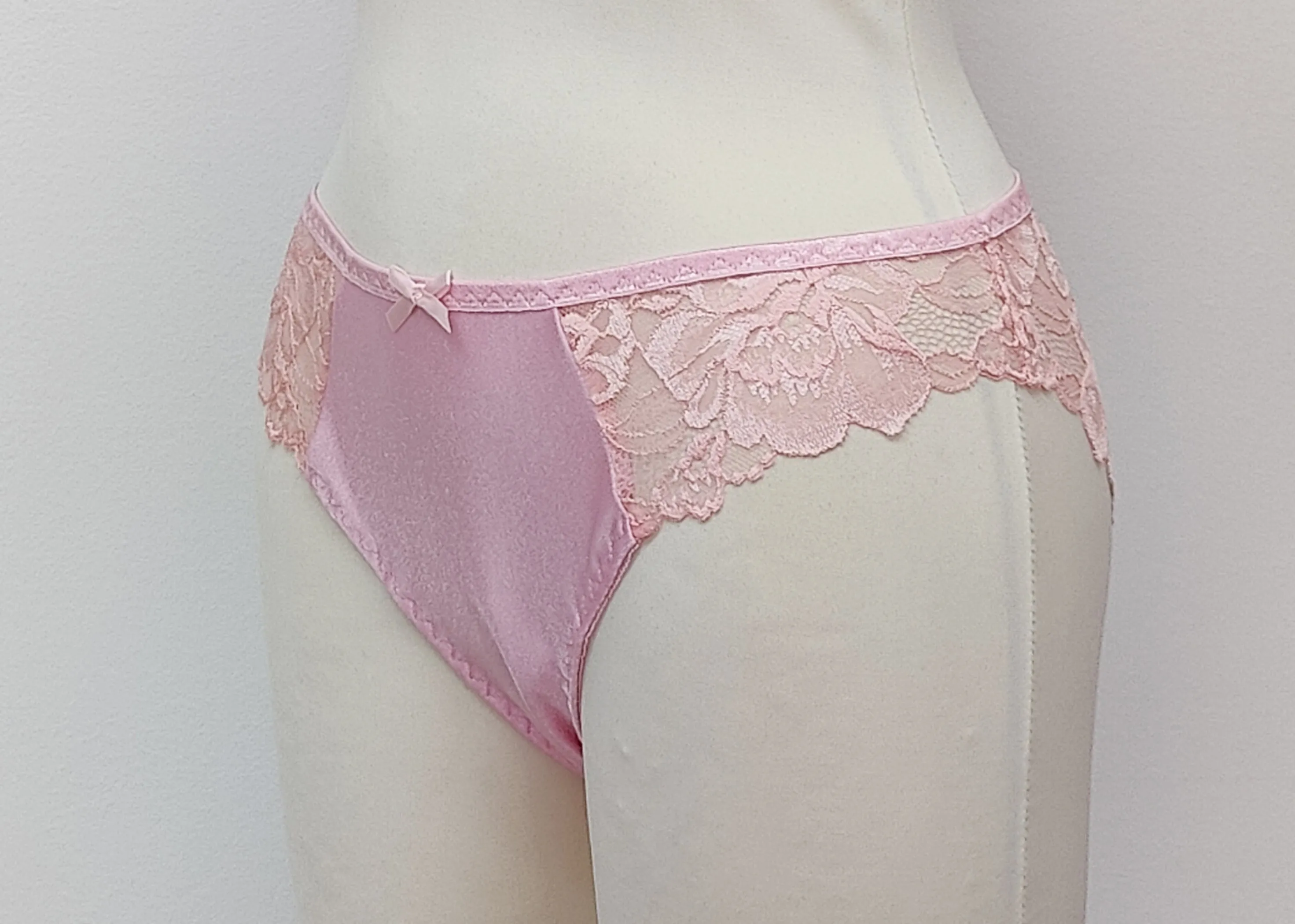 Beige, Pink, White, Black ZIGI Tanga or Thong Lace Panties