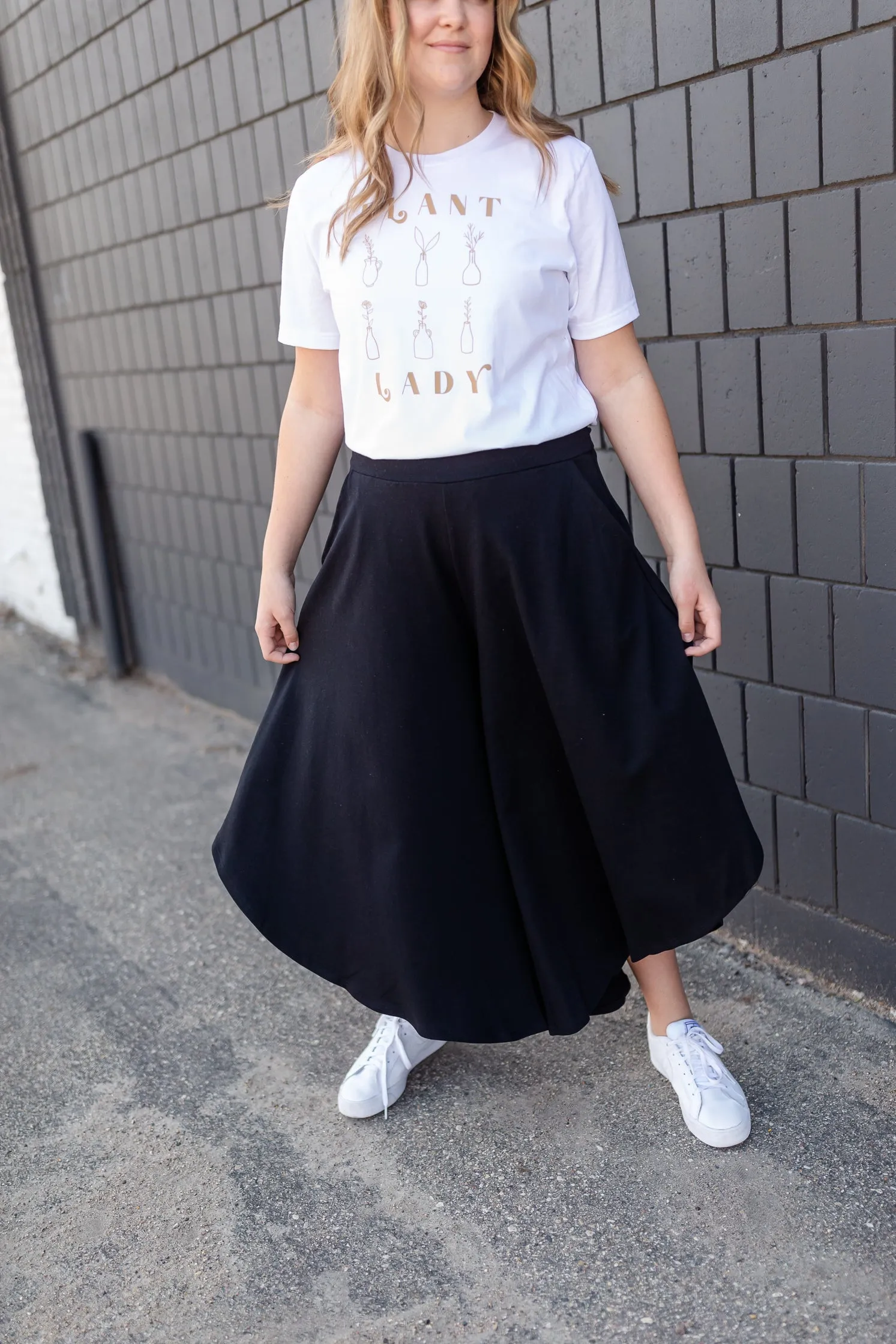 Black Wide Leg Gauchos - FINAL SALE