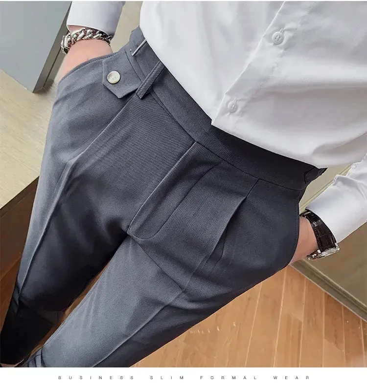 Business Casual Suit Pants - Slim Fit Dress Pants