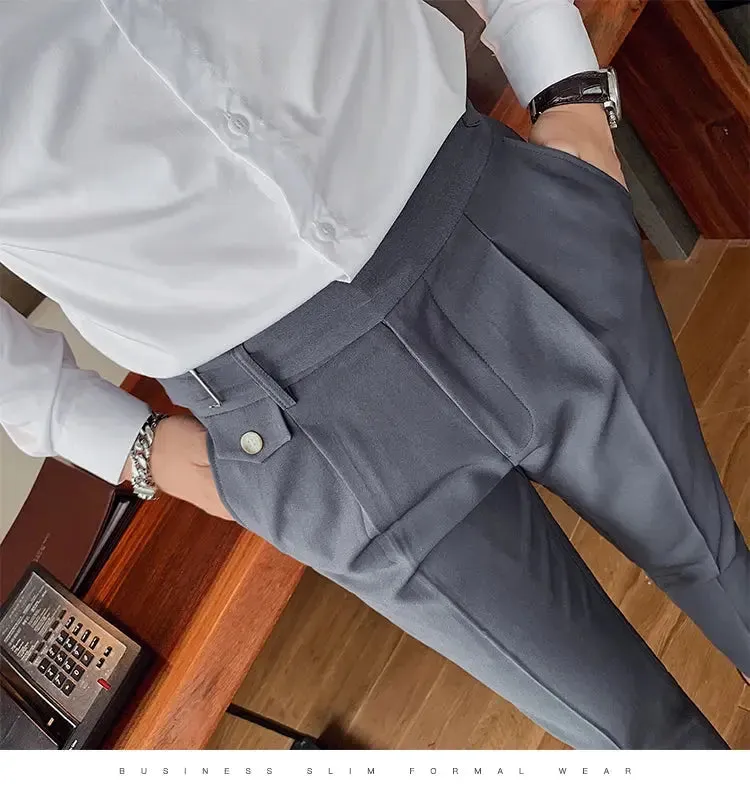 Business Casual Suit Pants - Slim Fit Dress Pants