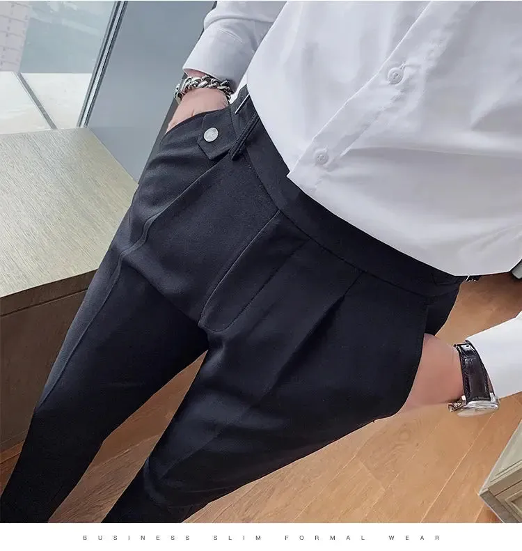 Business Casual Suit Pants - Slim Fit Dress Pants