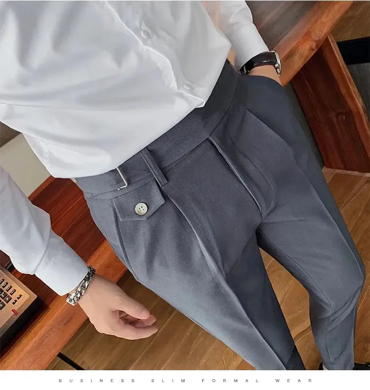 Business Casual Suit Pants - Slim Fit Dress Pants