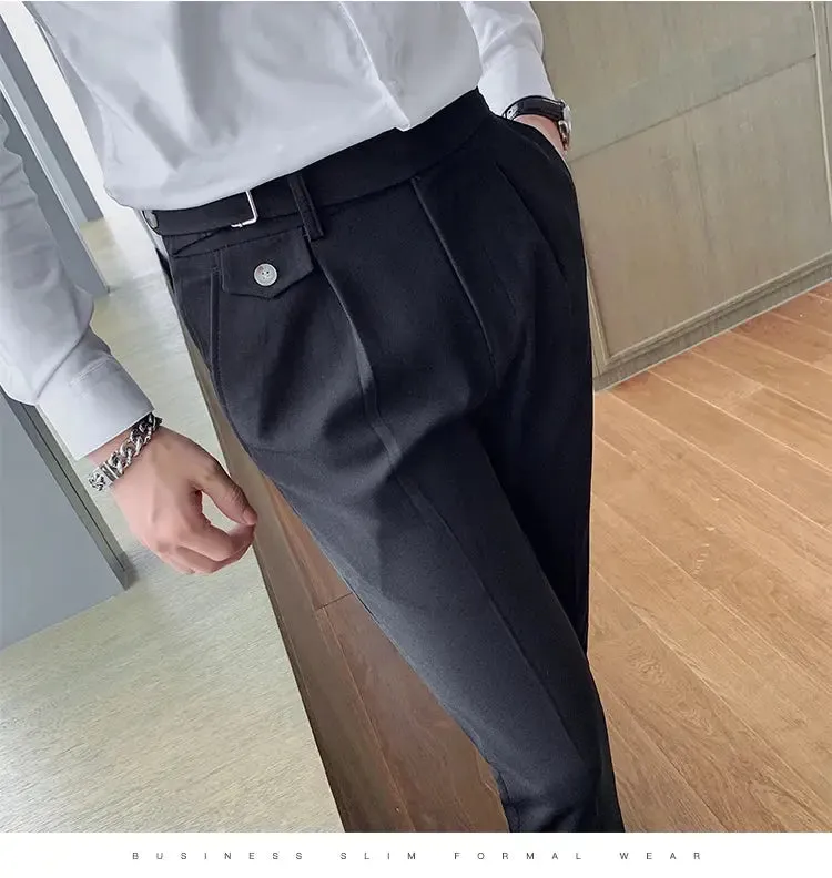 Business Casual Suit Pants - Slim Fit Dress Pants