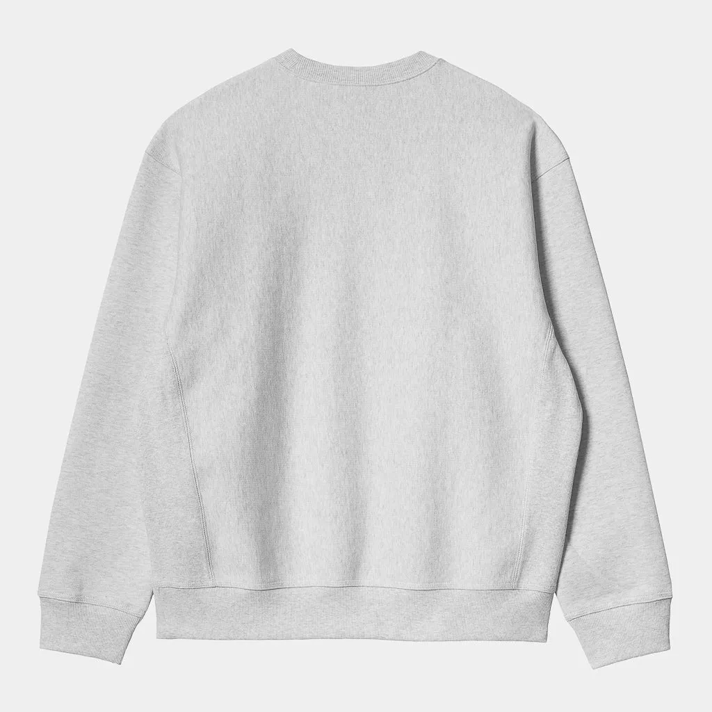 Carhartt WIP - American Script Crewneck Sweatshirt - Ash Heather