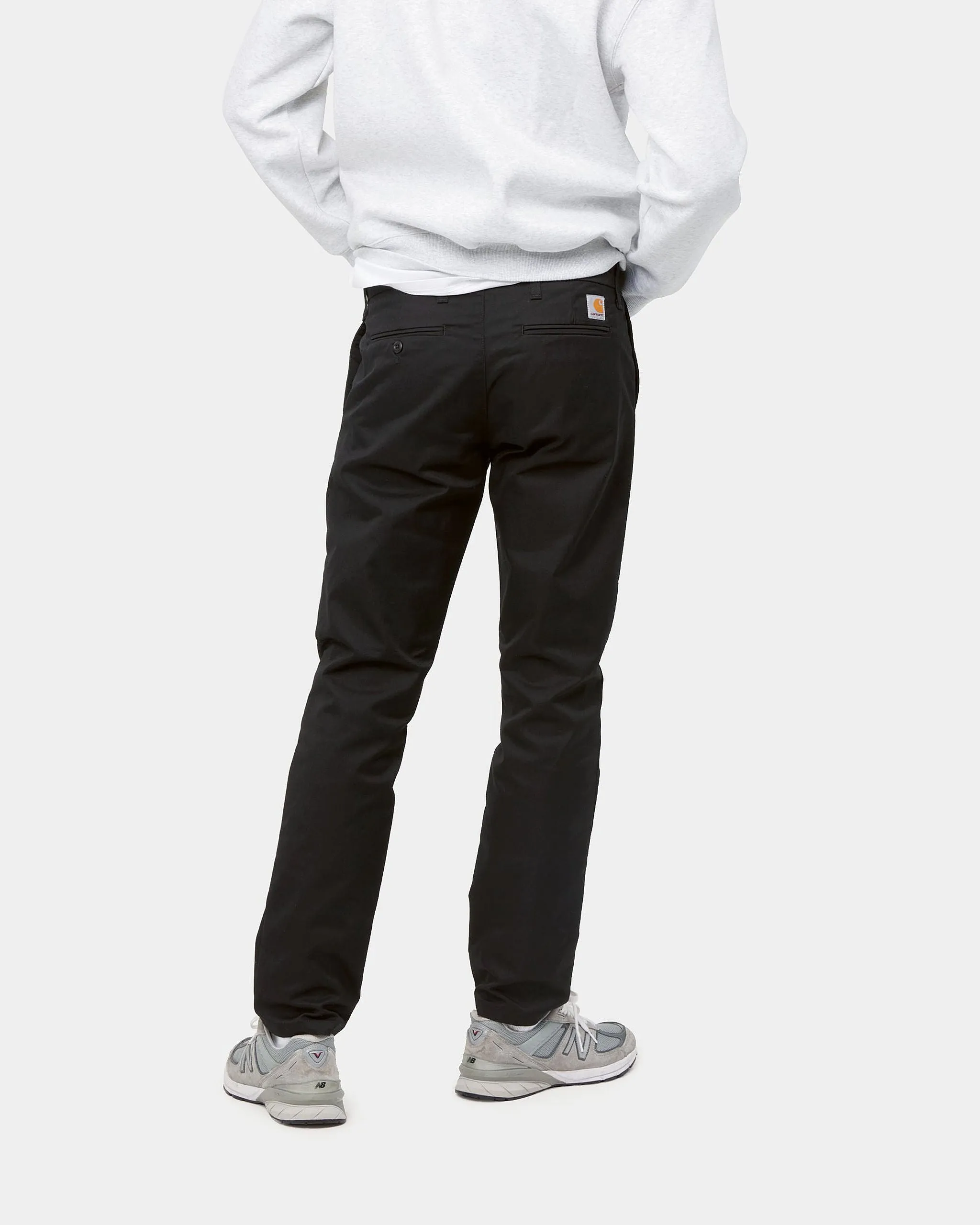 Carhartt WIP Sid Pant Slim Tapered Mens Chinos - Black Rinsed