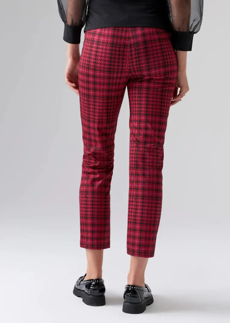 Carnaby Kick Crop Pant - Pink Glen Plaid ***FINAL SALE***