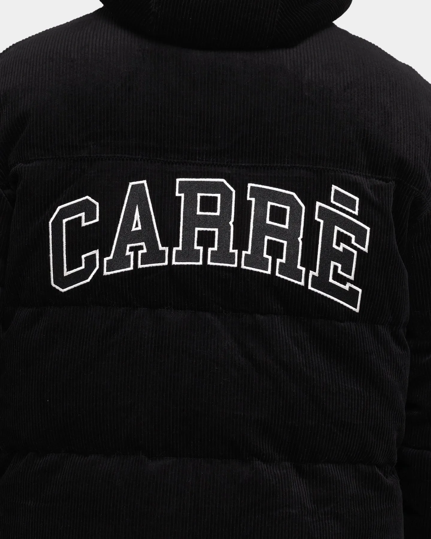 Carré College Cord Puffer Jacket Black