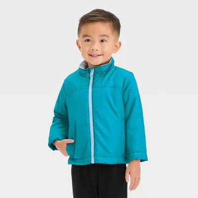 Cat & Jack Toddler Kids Zip-Up Winter Puffer Windbreaker 3-In-1 Jacket