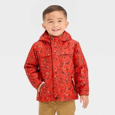 Cat & Jack Toddler Kids Zip-Up Winter Puffer Windbreaker 3-In-1 Jacket