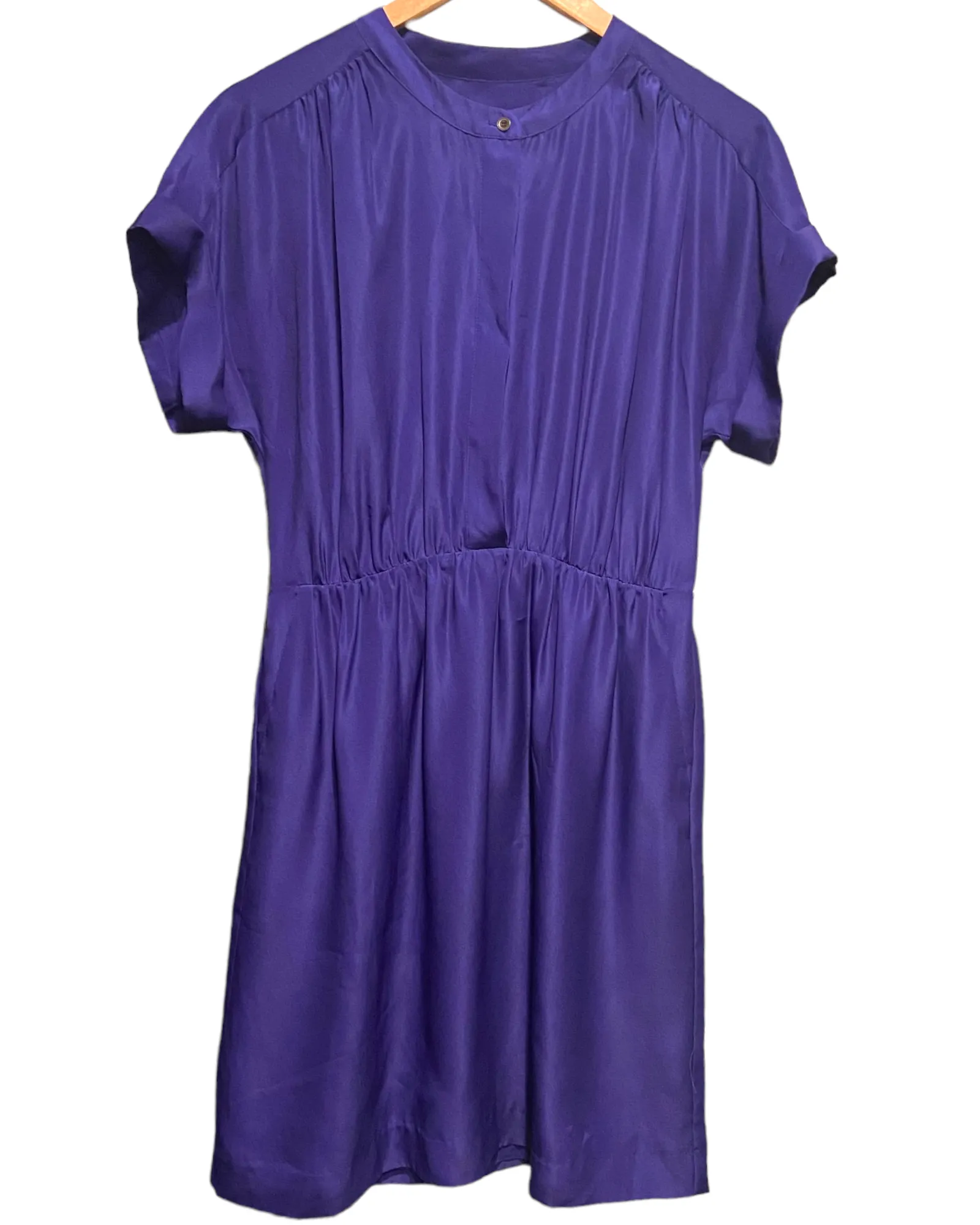 Cool Winter Royal Purple Shirt Dress