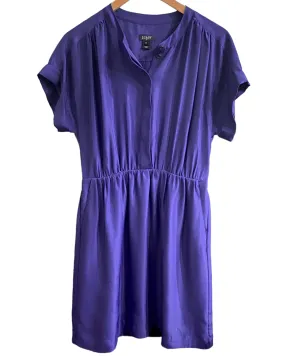 Cool Winter Royal Purple Shirt Dress