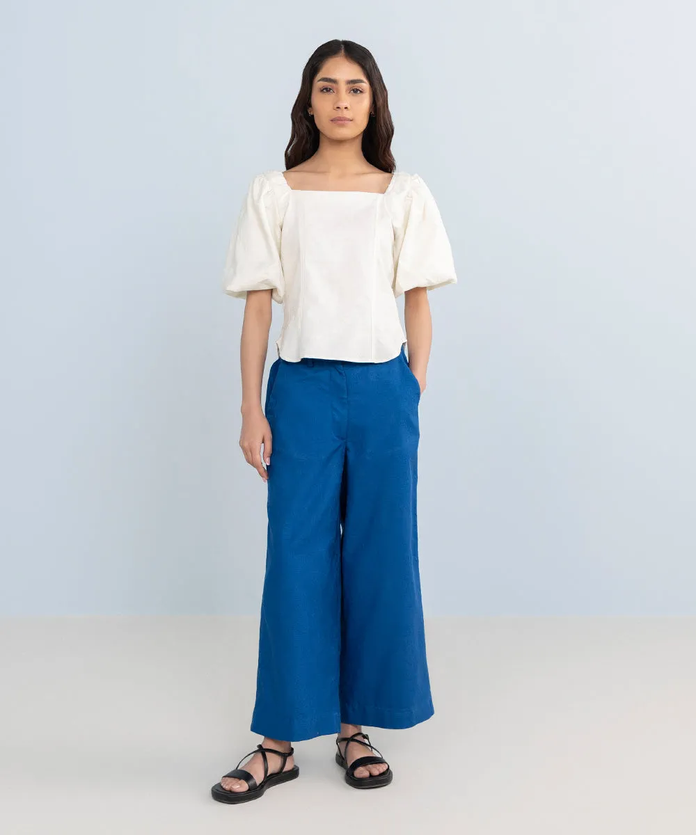 Cotton Jacquard Culottes