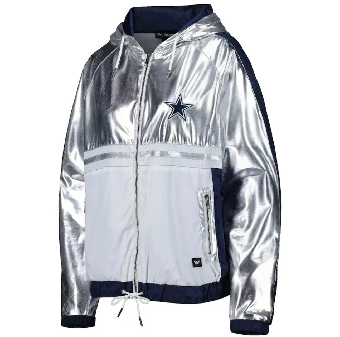 Dallas Cowboys Women's Metallic Track Jacket