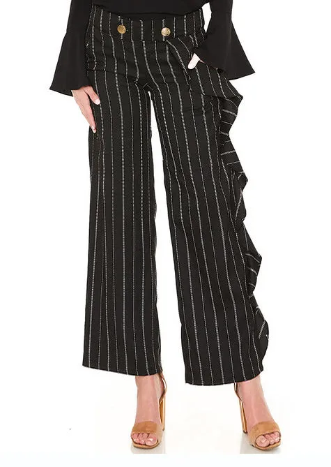 DANDY RUFFLE PANTS (Black)-VP2017