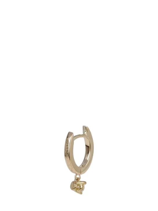 Delfina Delettrez   18kt Diamond huggie mono earring 