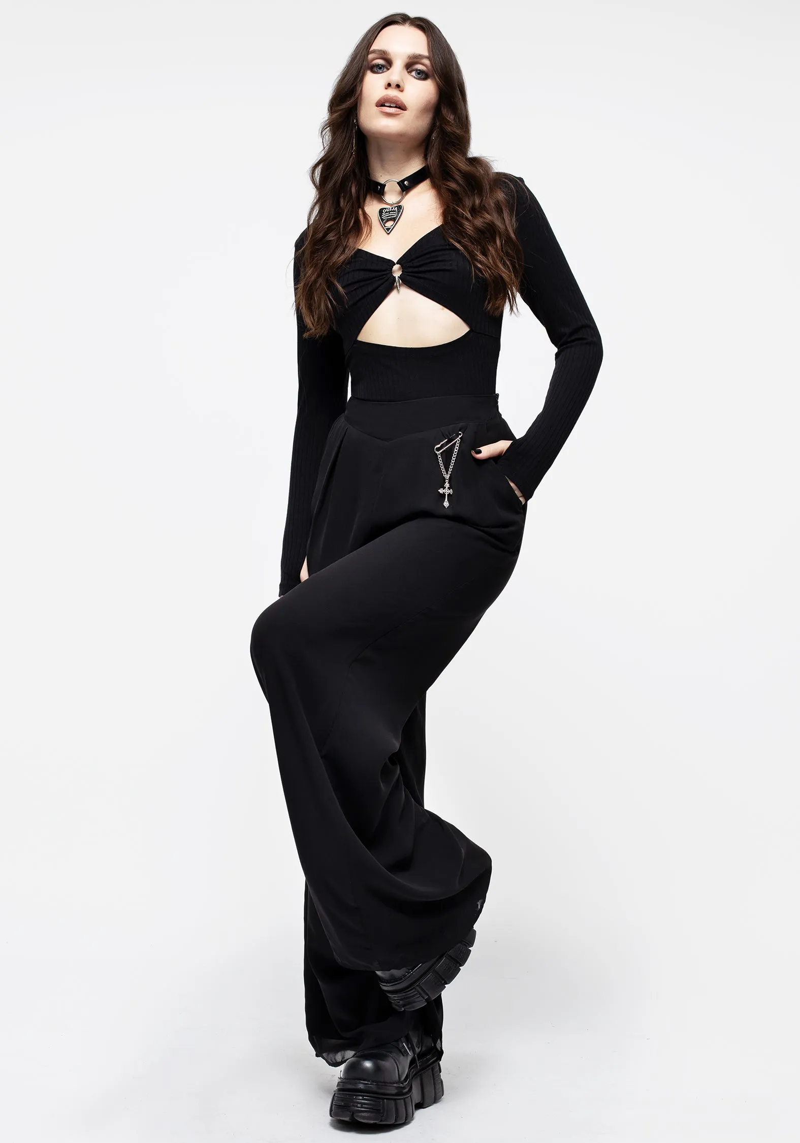 Descensum Wide Leg Trousers