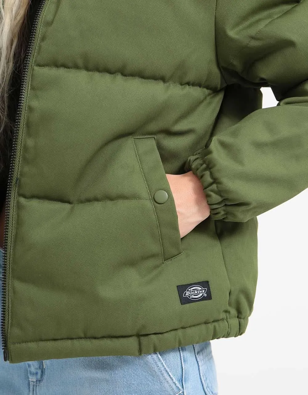 Dickies Womens Rodessa Puffer Jacket - Army Green