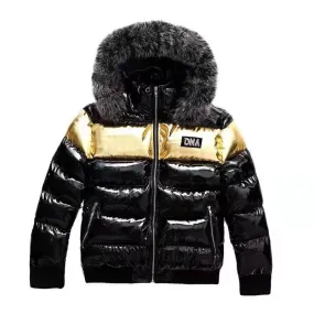 DNA Premium Puffer Jacket - Black/Gold