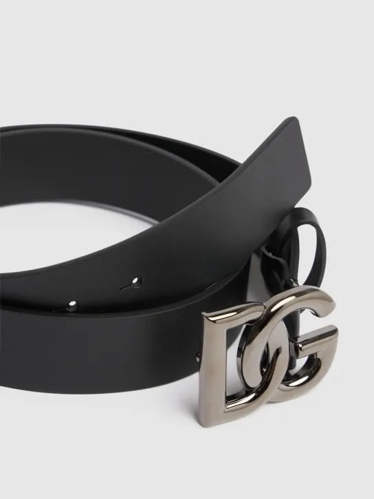 Dolce&amp;Gabbana   3.5cm Logo leather belt 