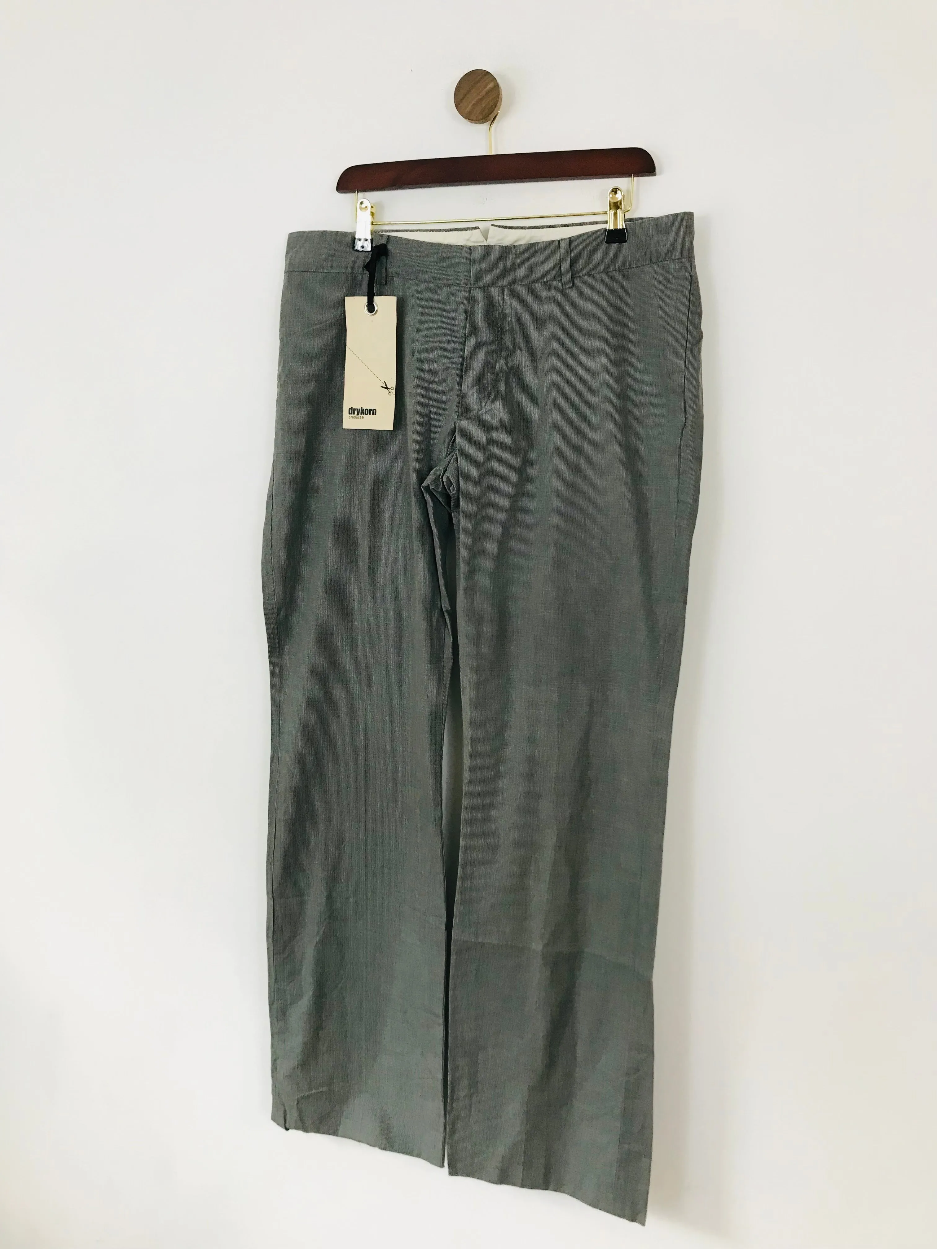 Drykorn for Beautiful People Women's Check Chinos Trousers NWT | 33-34 UK14-16 | Grey