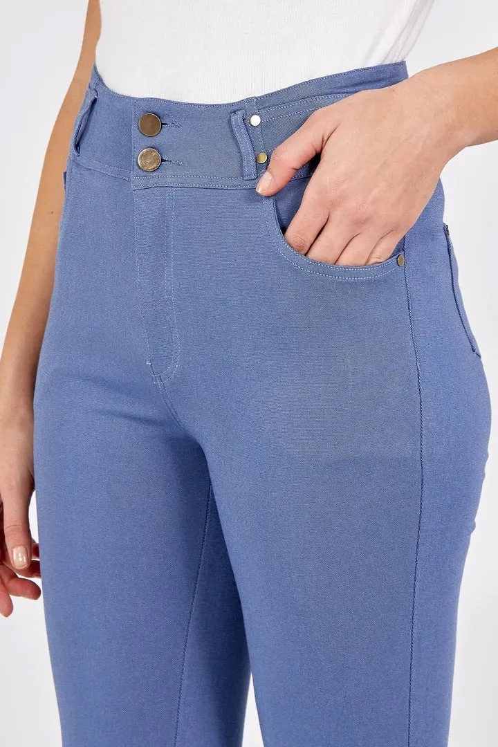 Easy Wear Light Blue Stretch Skinny Jeans. Size 8-14