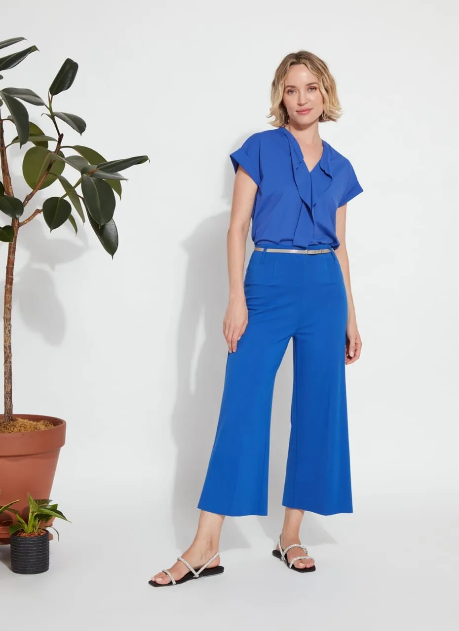 Ellis Culottes Ponte Crop (25" Inseam)