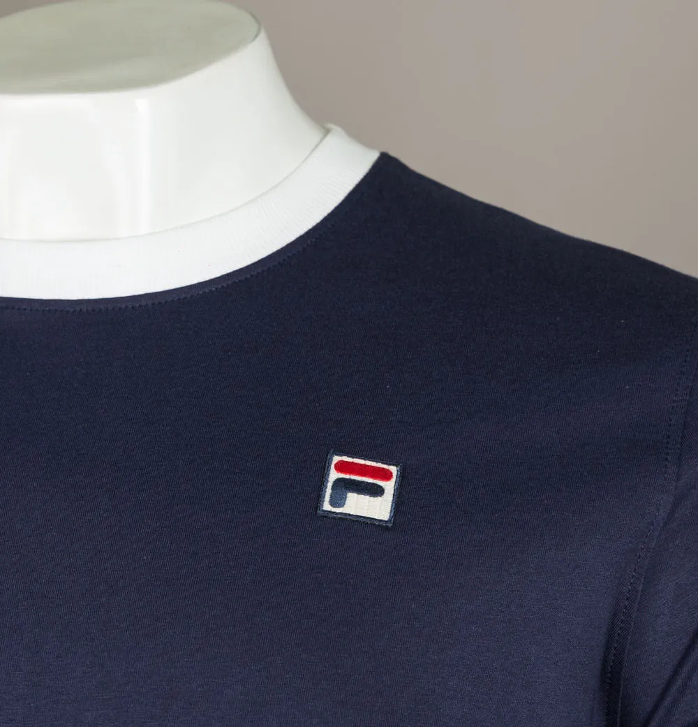 Fila Vintage Marconi Ringer T-Shirt Navy/White