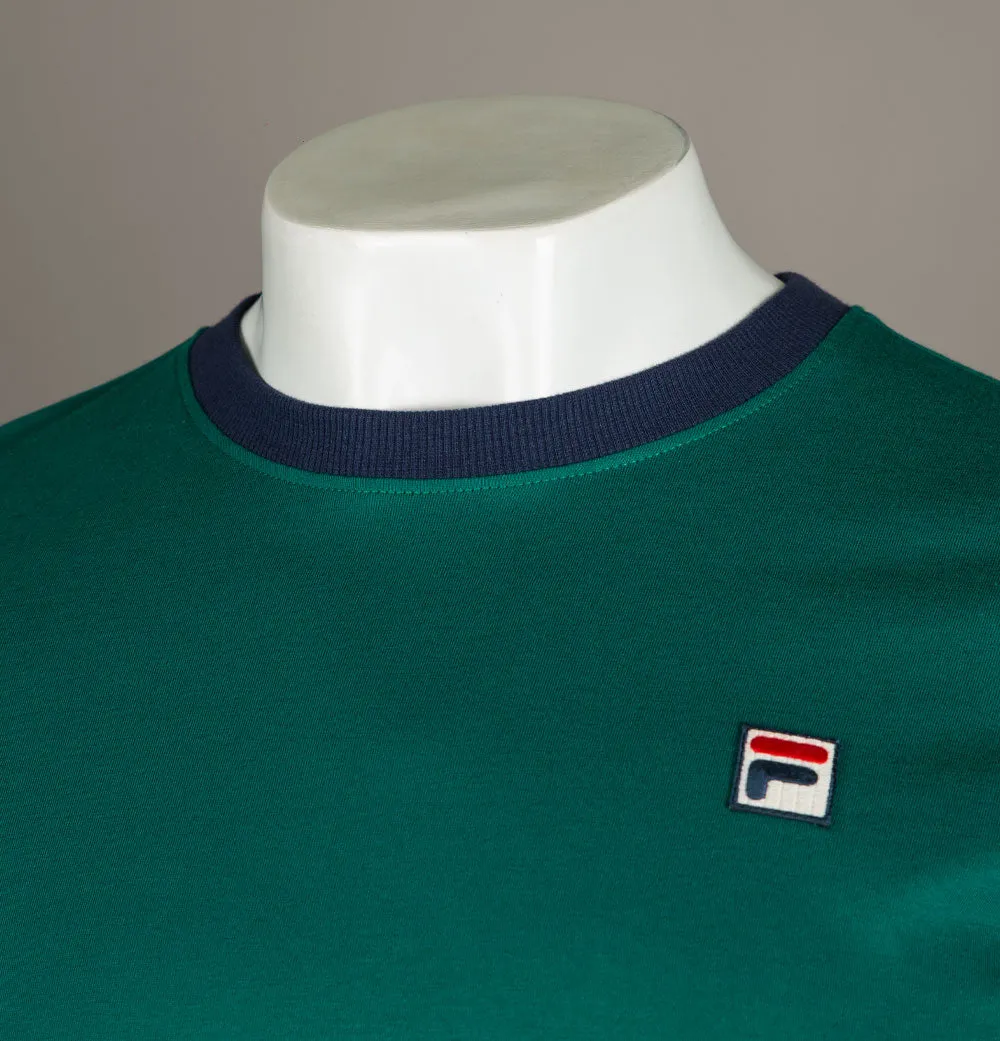 Fila Vintage Marconi Ringer T-Shirt Storm Green/Navy