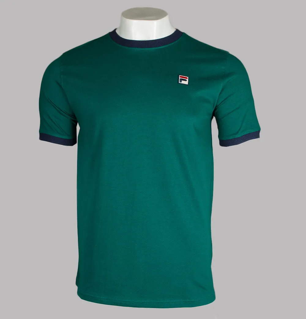 Fila Vintage Marconi Ringer T-Shirt Storm Green/Navy