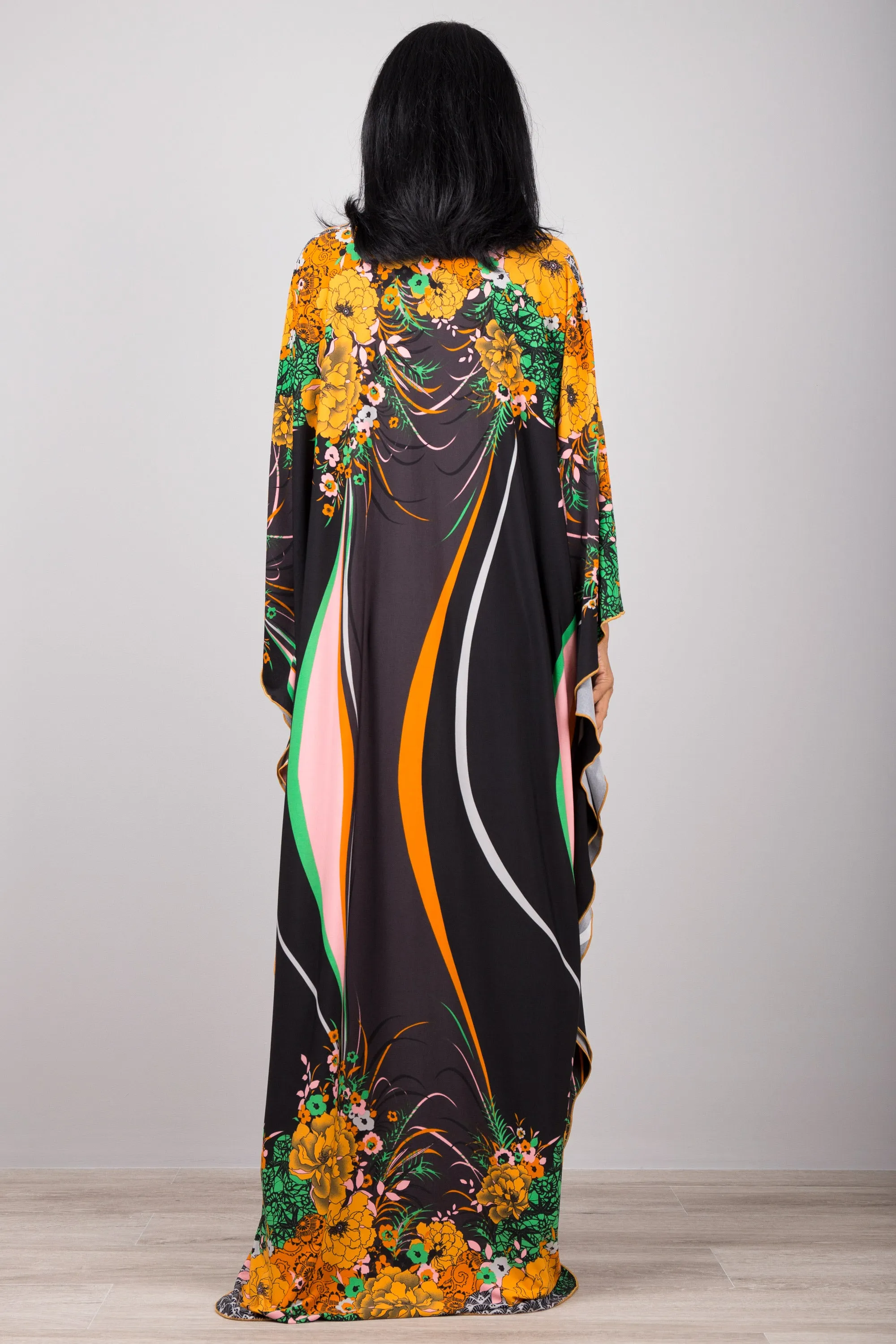 Floral kaftan dress