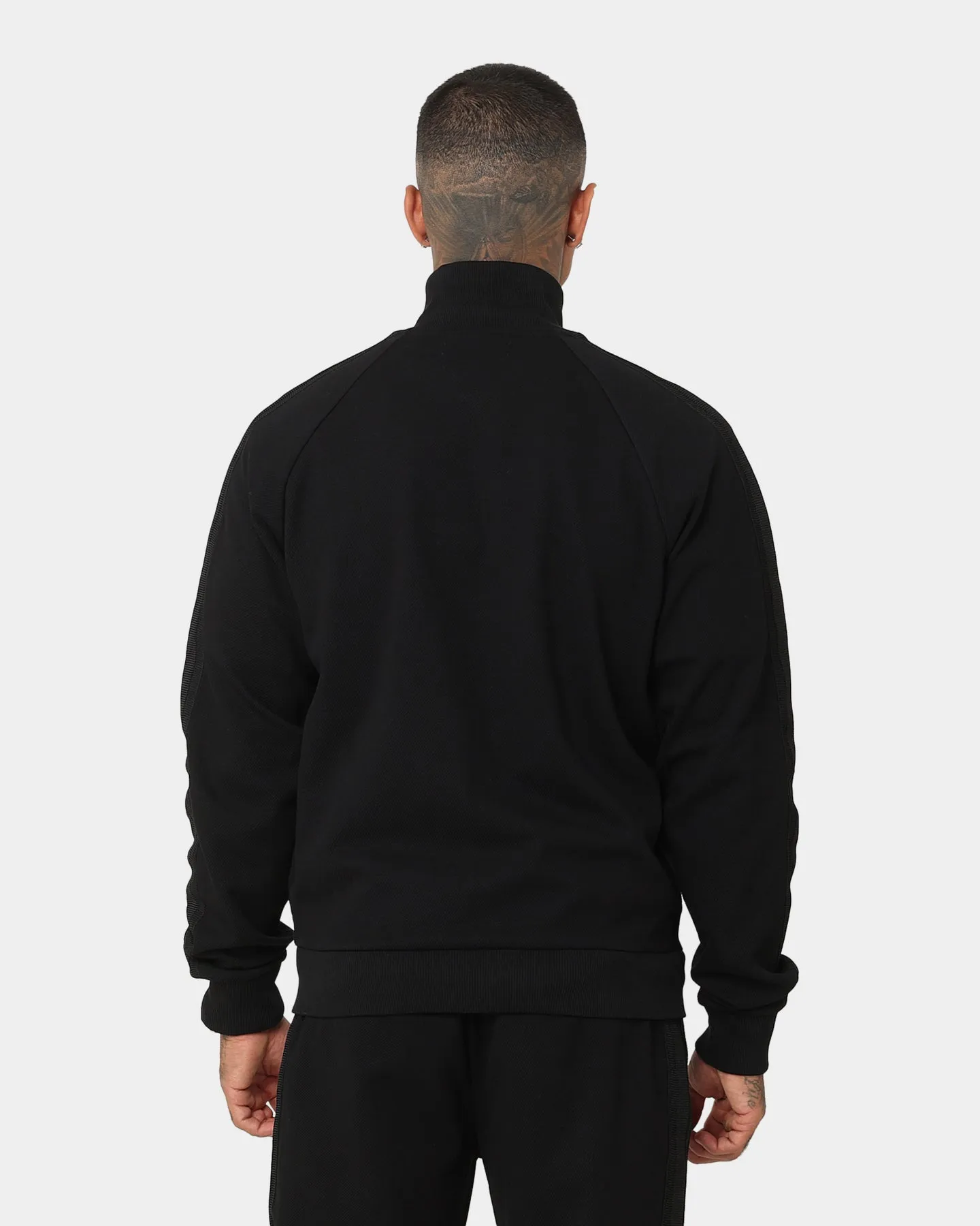 Fred Perry Knitted Tape Track Jacket Black