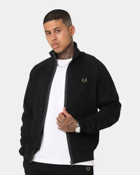 Fred Perry Knitted Tape Track Jacket Black