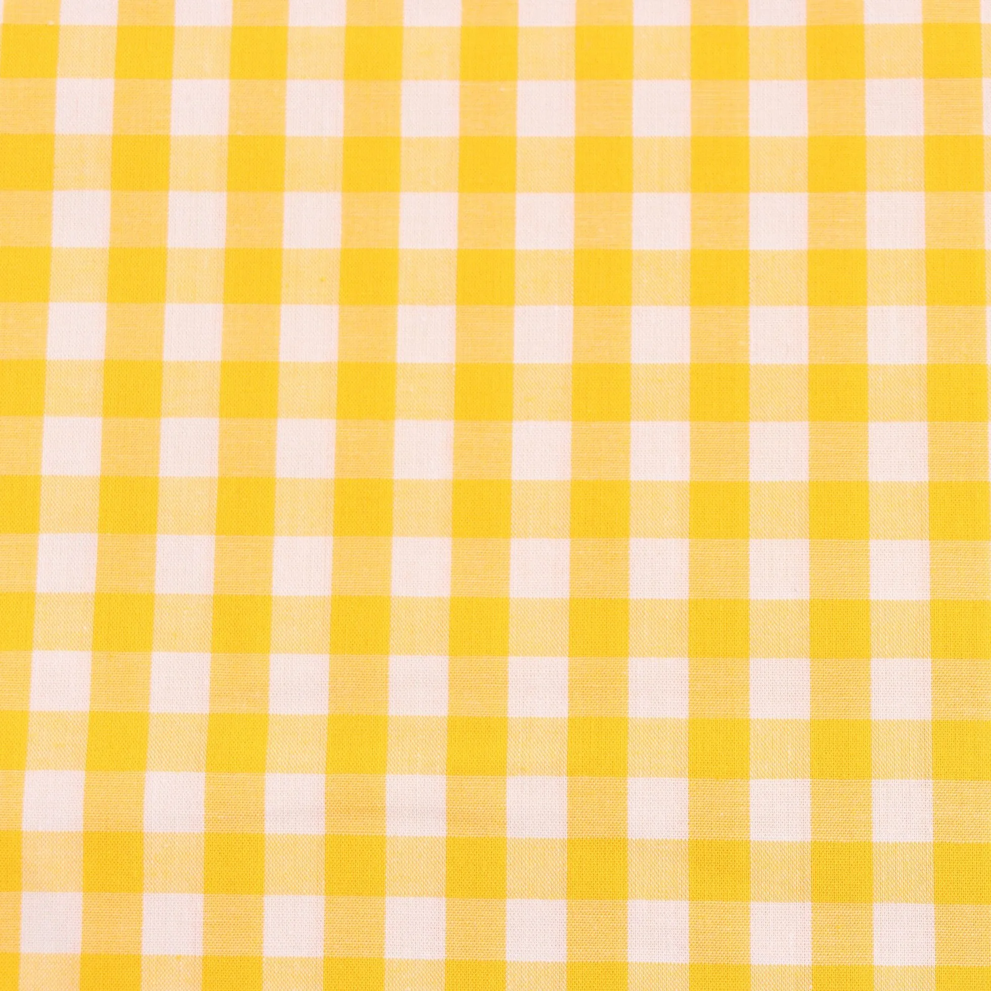 Gingham Yarn Dyed Cotton - Yellow