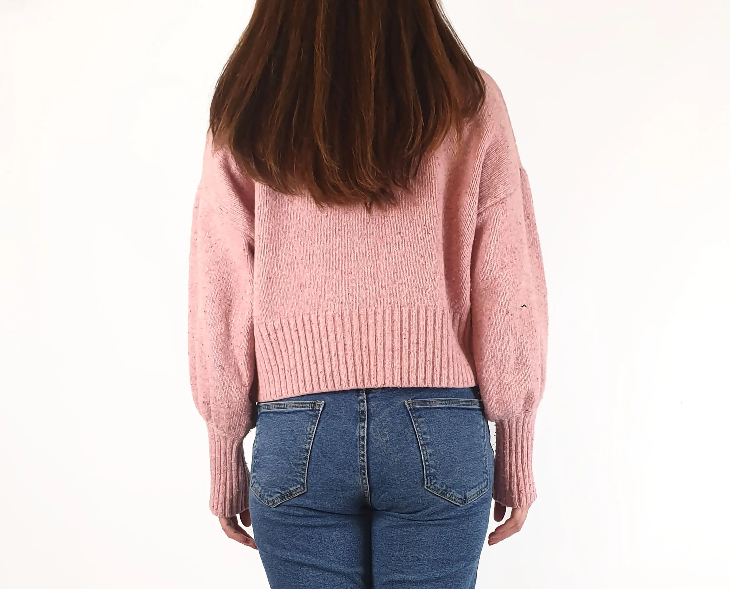 Gorman pink majority lambswool cropped jumper size S (note: pilling)