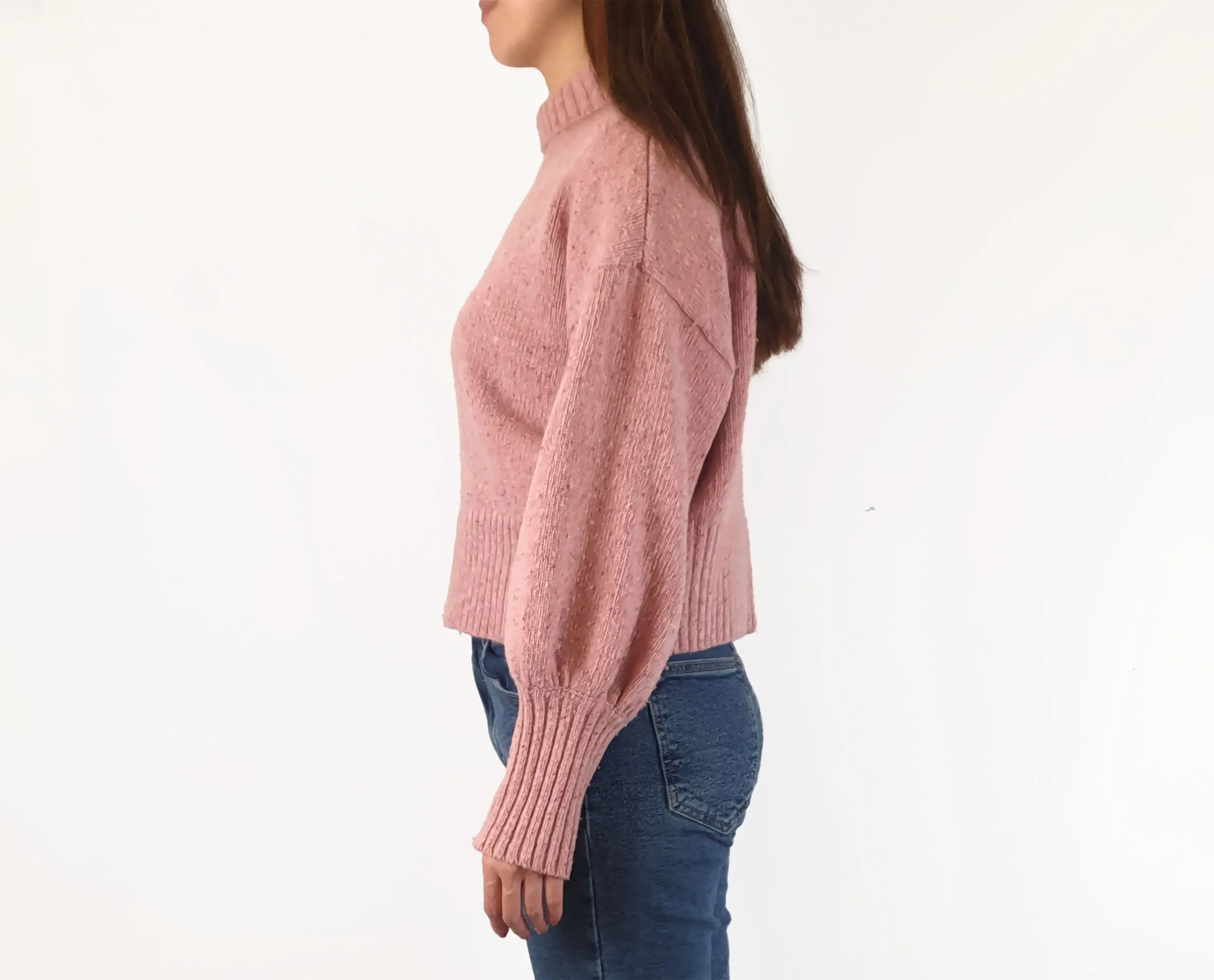 Gorman pink majority lambswool cropped jumper size S (note: pilling)