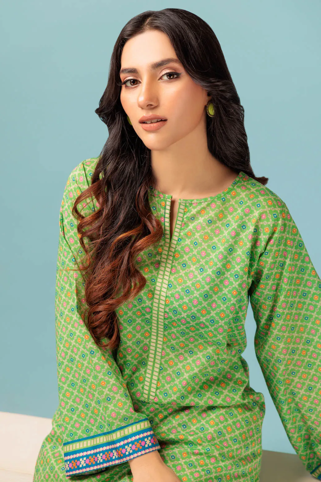 GREEN-CAMBRIC-2 PIECE (BSAS232P33)