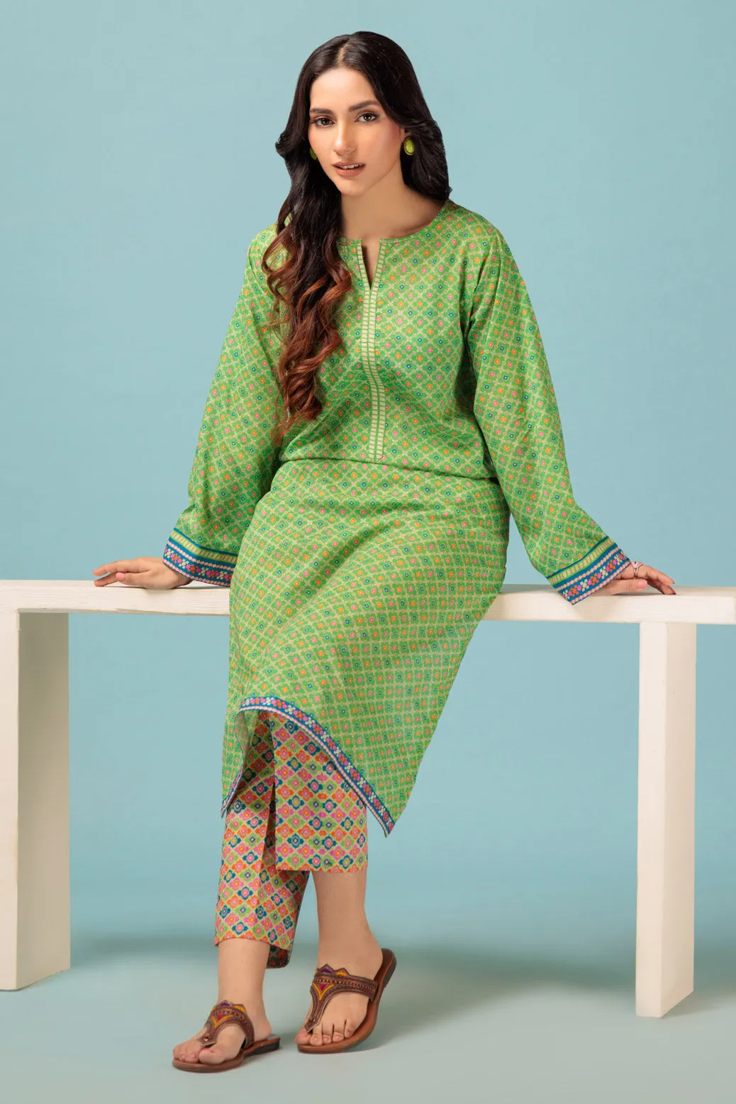 GREEN-CAMBRIC-2 PIECE (BSAS232P33)