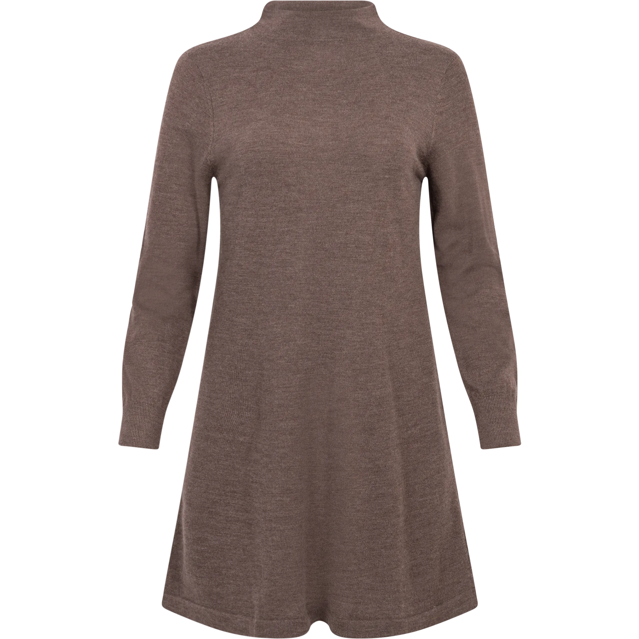 Hanni LS Knit Dress - Brownie Melange