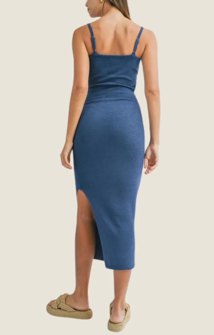 Hera Navy Knit Dress