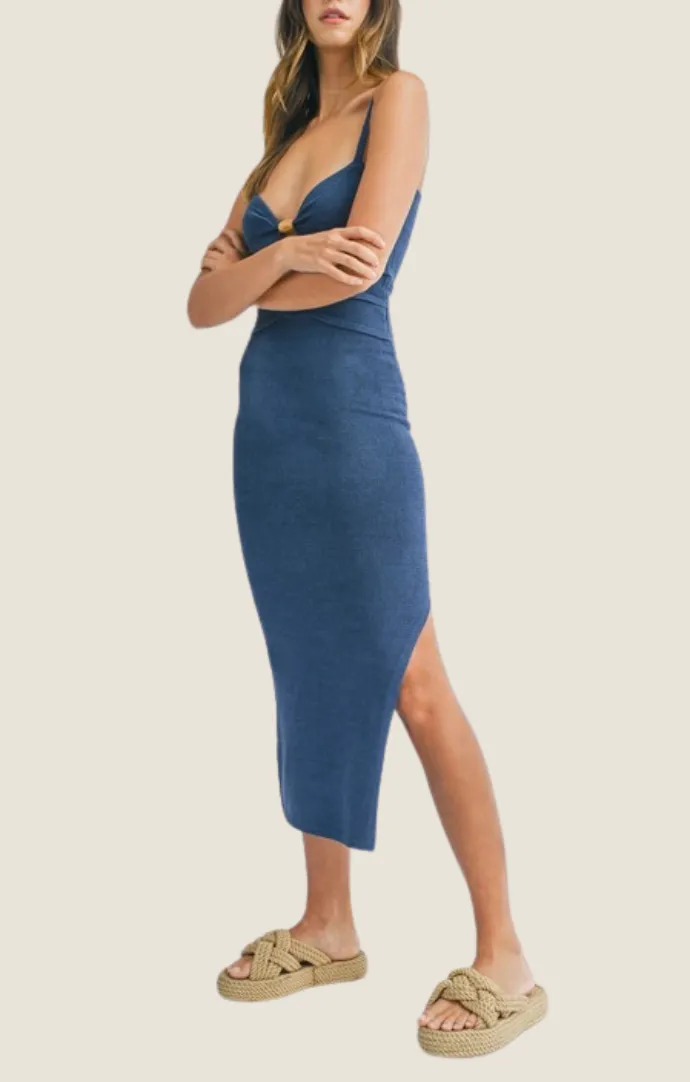 Hera Navy Knit Dress