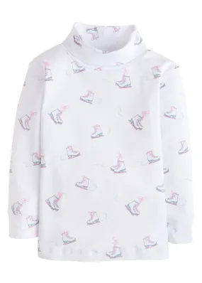 Ice Skate Printed Turtleneck