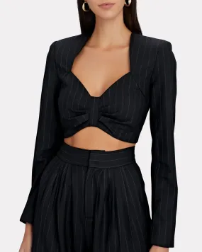 Janelle Pinstripe Top