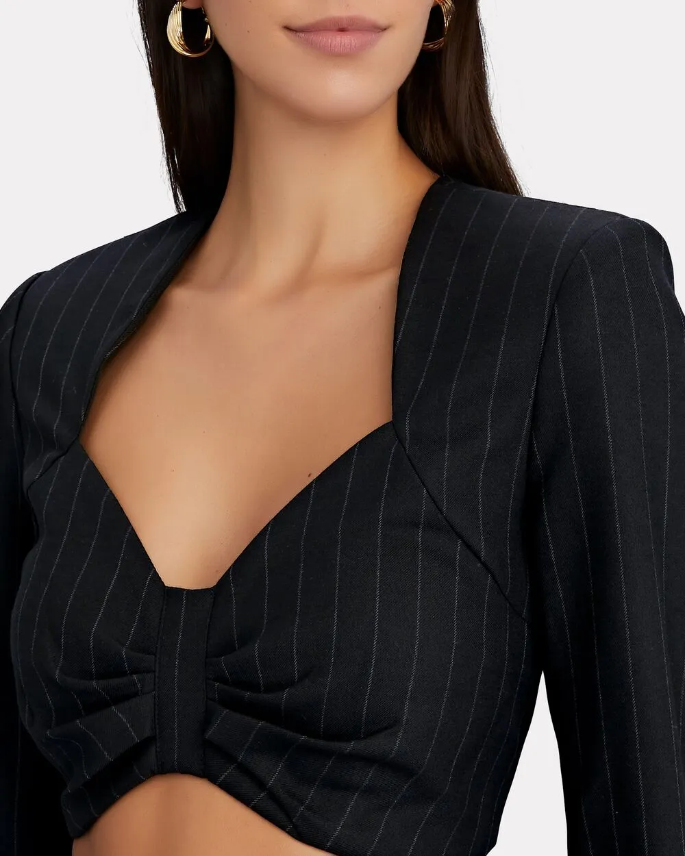 Janelle Pinstripe Top