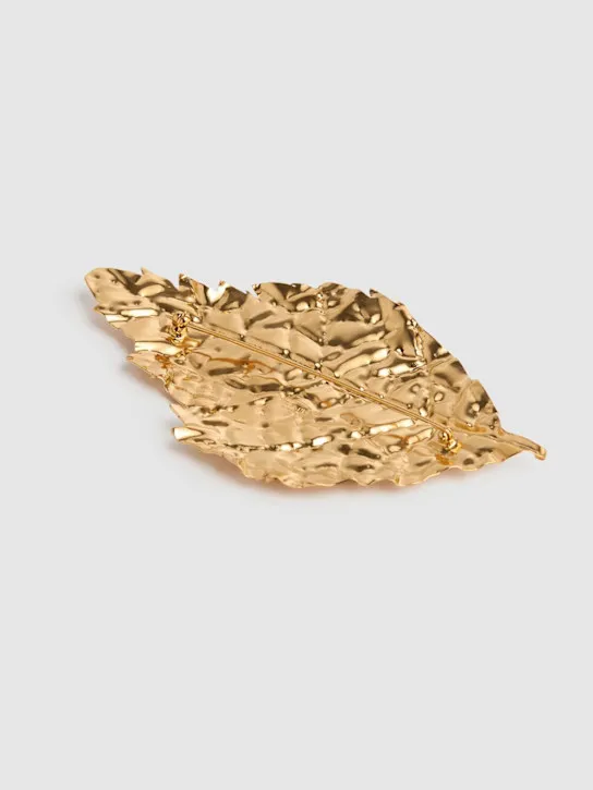 Jil Sander   Ew5 3 leaf pin 