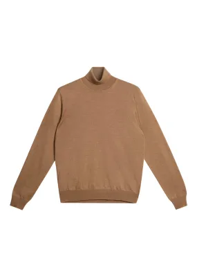 Kaden Merino Turtleneck / Tiger Brown Melange